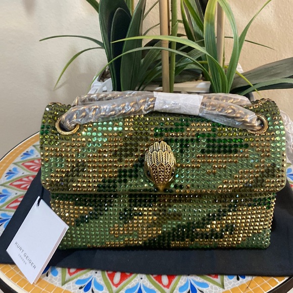 Kurt Geiger Handbags - kurt Geiger London Mini Kensington Embellished Fabric Convertible Crossb…